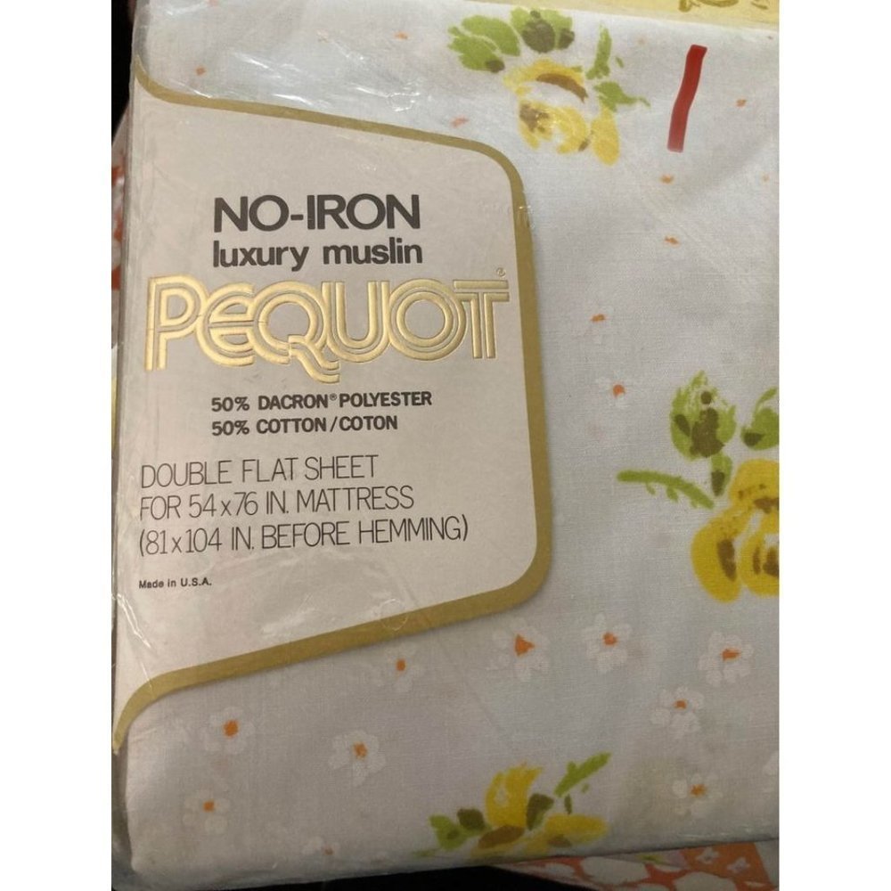 Vintage new flat sheet. full 350